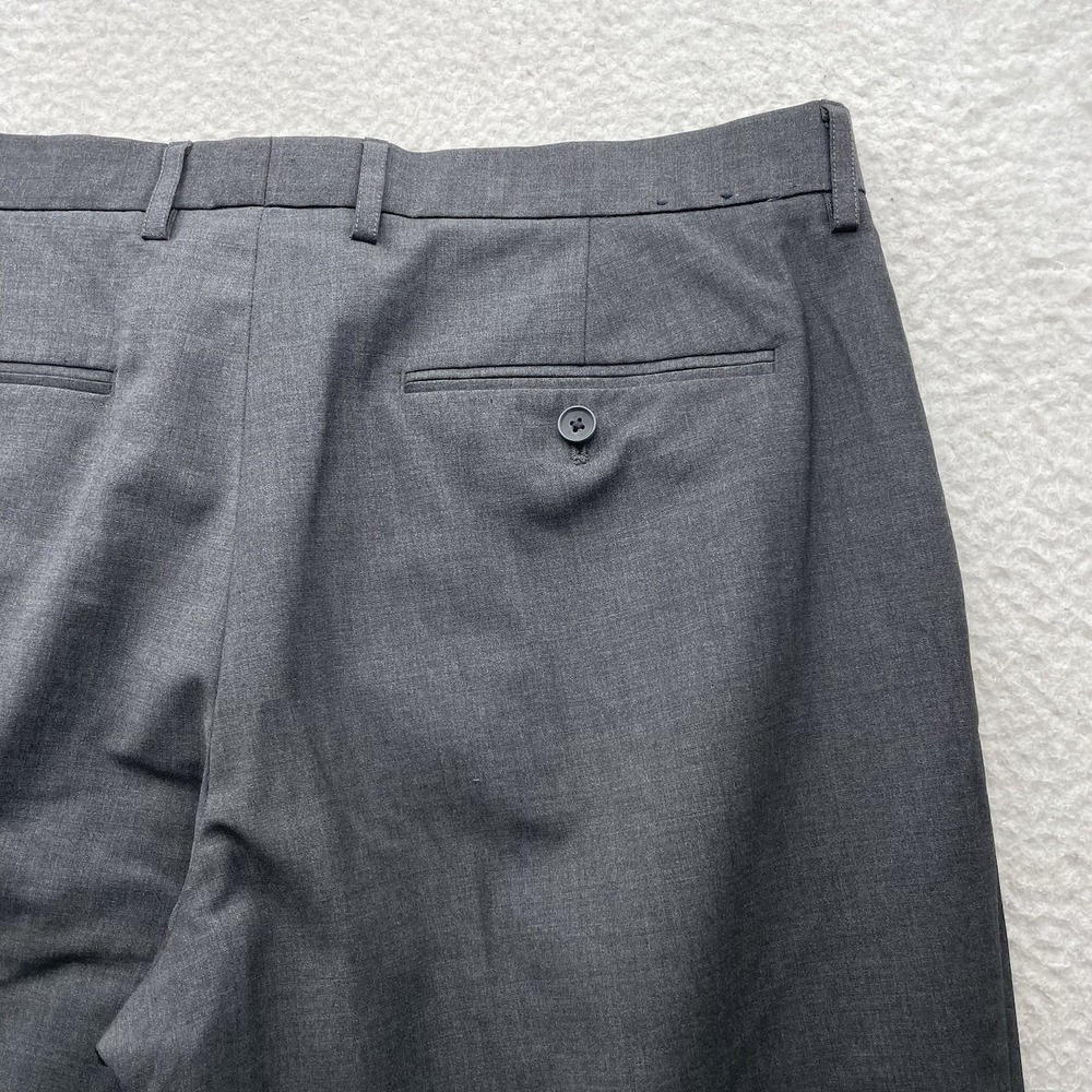 J. Crew Thompson Dress Pants Mens 38x30 (Tag 36) Wool Blend Gray Tapered Stretch - Picture 9 of 16